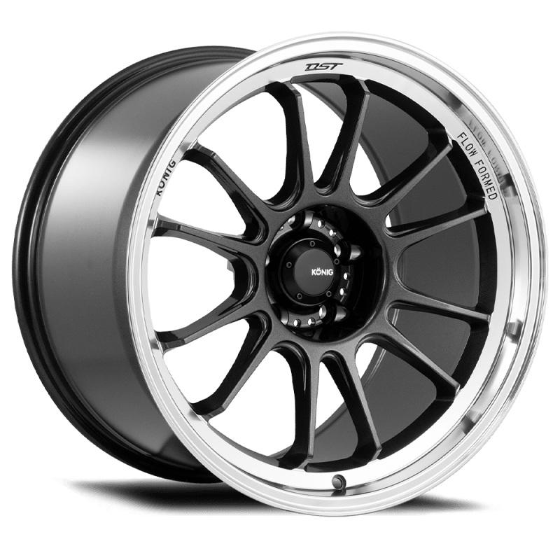 Konig Hypergram 15x7.5 4x100 ET35 Metallic Carbon w/ Machined Lip