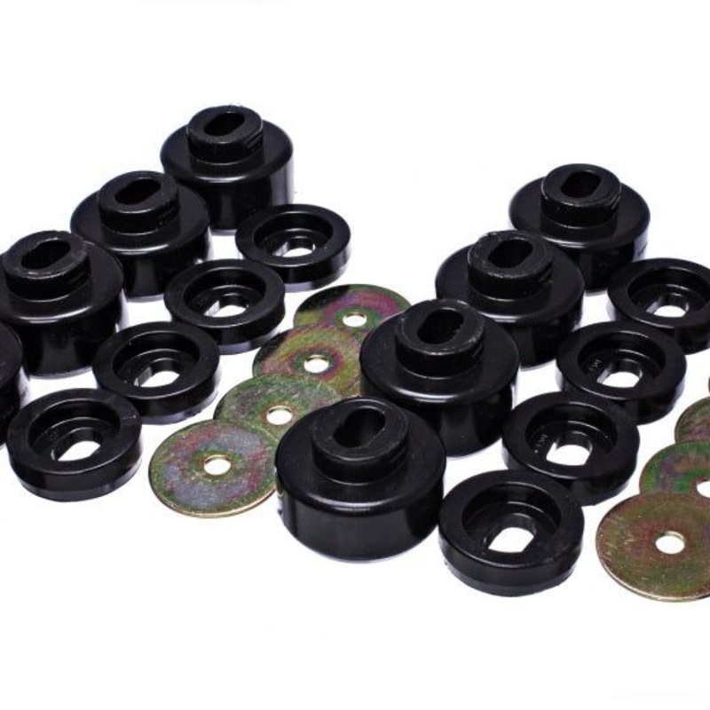 Energy Suspension 07-10 Chevy K2500/3500HD Body Mount Set - Black