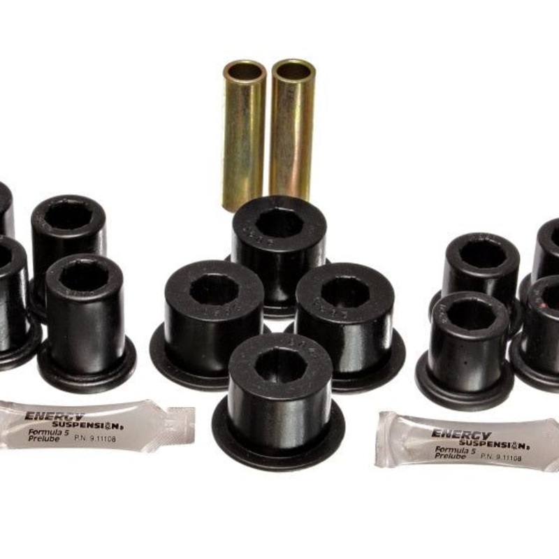 Energy Suspension 89-94 Toyota Pick Up 2WD (Exc T-100/Tundra) Black Rear Leaf Spring Bushing Set