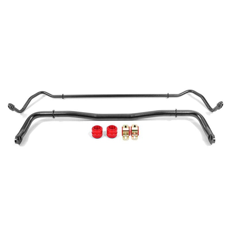 BMR 08-20 Dodge Challenger Front/Rear Sway Bar Kit w/ Bushings - Black Hammertone