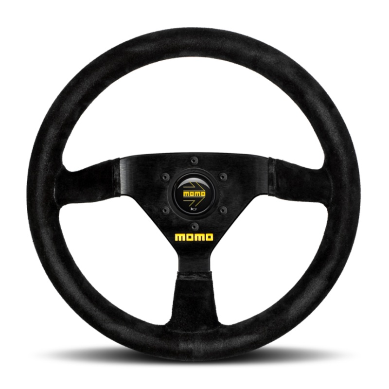 Momo MOD69 Steering Wheel 350 mm -  Black Suede/Black Spokes