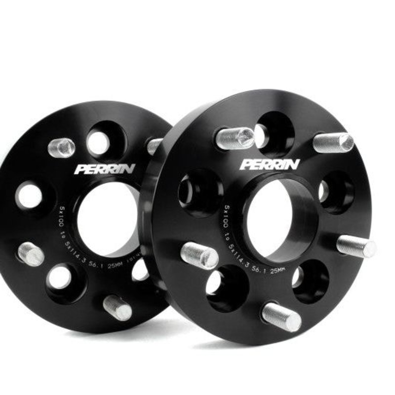Perrin Wheel Adapter 25mm Bolt-On Type 5x100 to 5x114.3 w/ 56mm Hub (Set of 2)