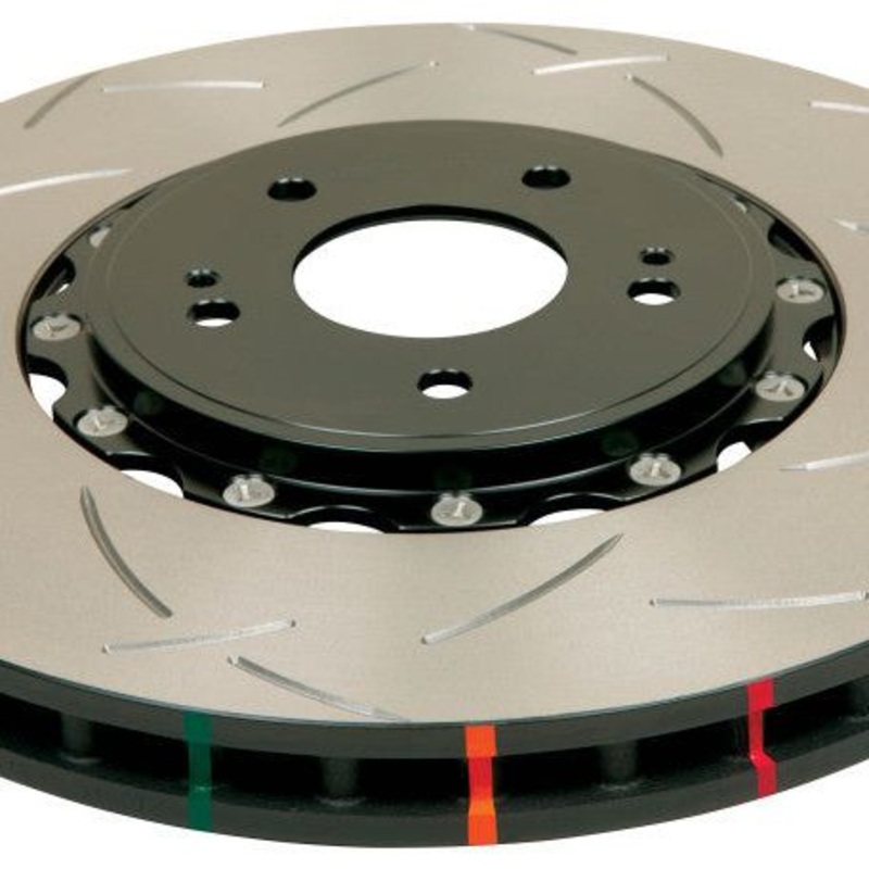 DBA 97-04 Corvette C5/C6 Front Slotted 5000 Series 2 Piece Rotor Assembled w/ Black Hat