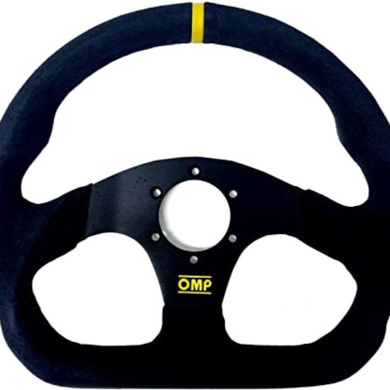 OMP Superquadro Steering Wheel - Small Spokes - Suede (Black)