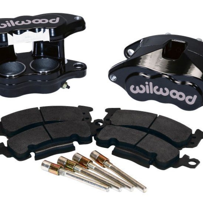 Wilwood D52 Front Caliper Kit - Black Pwdr 2.00 / 2.00in Piston 1.04in Rotor
