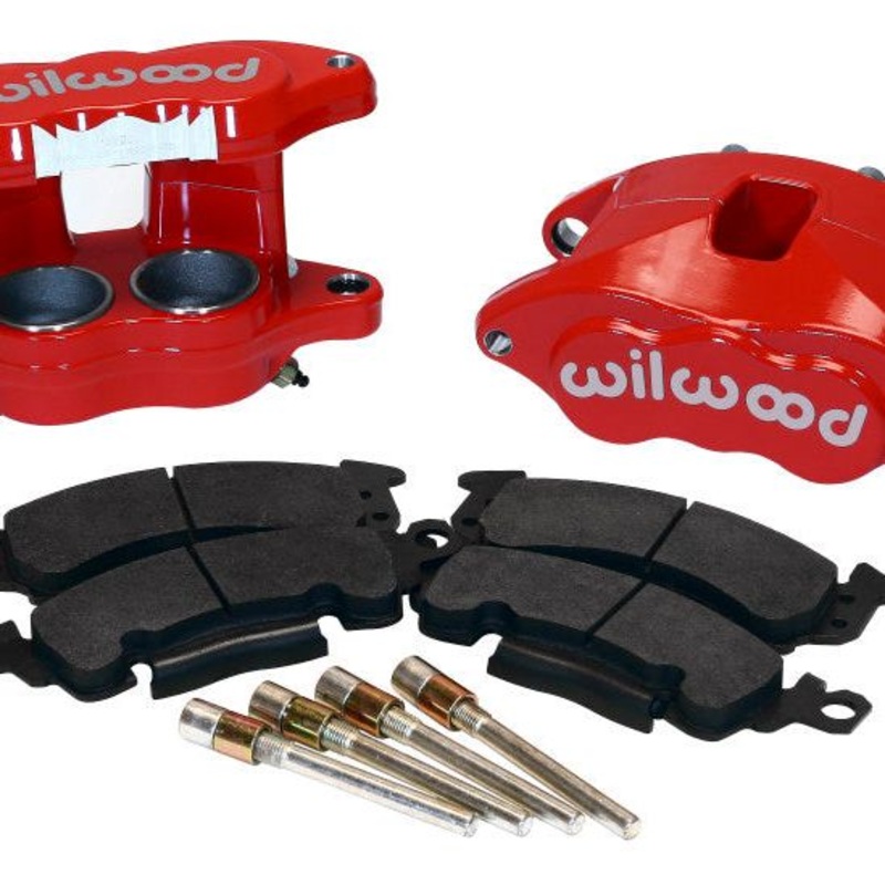 Wilwood D52 Front Caliper Kit - Red 2.00 / 2.00in Piston 1.04in Rotor