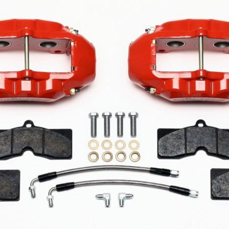 Wilwood D8-4 Rear Caliper Kit Red Corvette C2 / C3 65-82