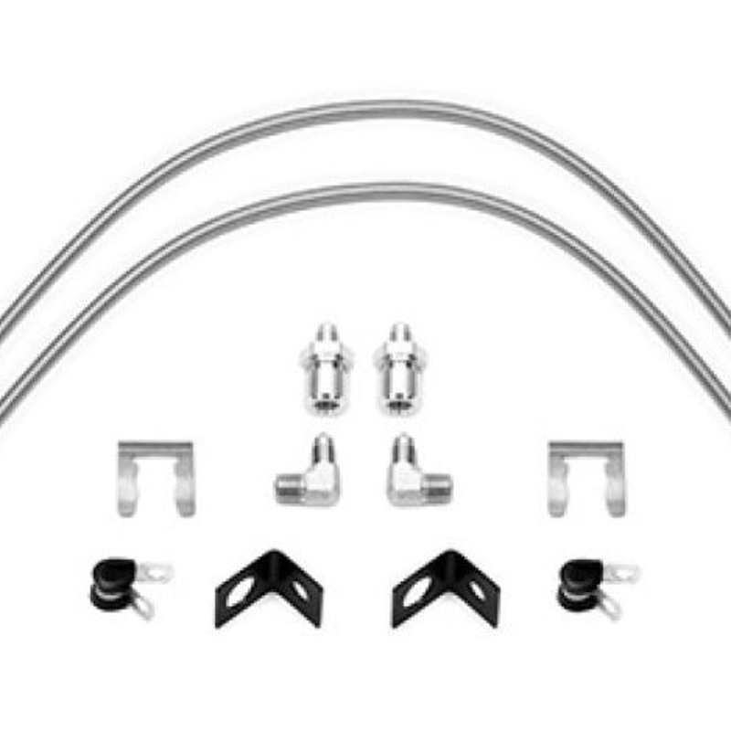 Wilwood Flexline Kit 25 inch 3/8-24 to 90 Degree