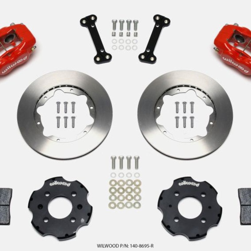 Wilwood Forged Dynalite Front Hat Kit 11.00in Red Integra/Civic w/Fac.240mm Rtr