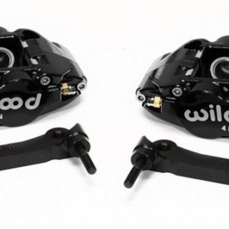 Wilwood Narrow Superlite 4R Rear Caliper & Bracket Kit - Black 97-13 C5/C6 Corvette w/ OEM Rotors
