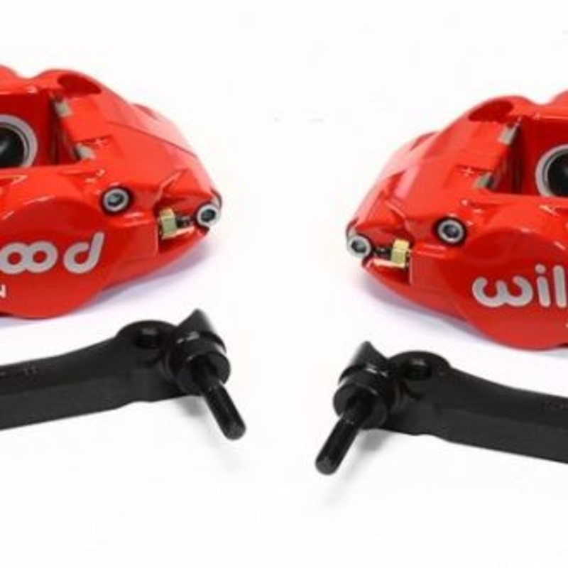 Wilwood Narrow Superlite 4R Rear Caliper & Bracket Kit - Red 97-13 C5/C6 Corvette w/ OEM Rotors