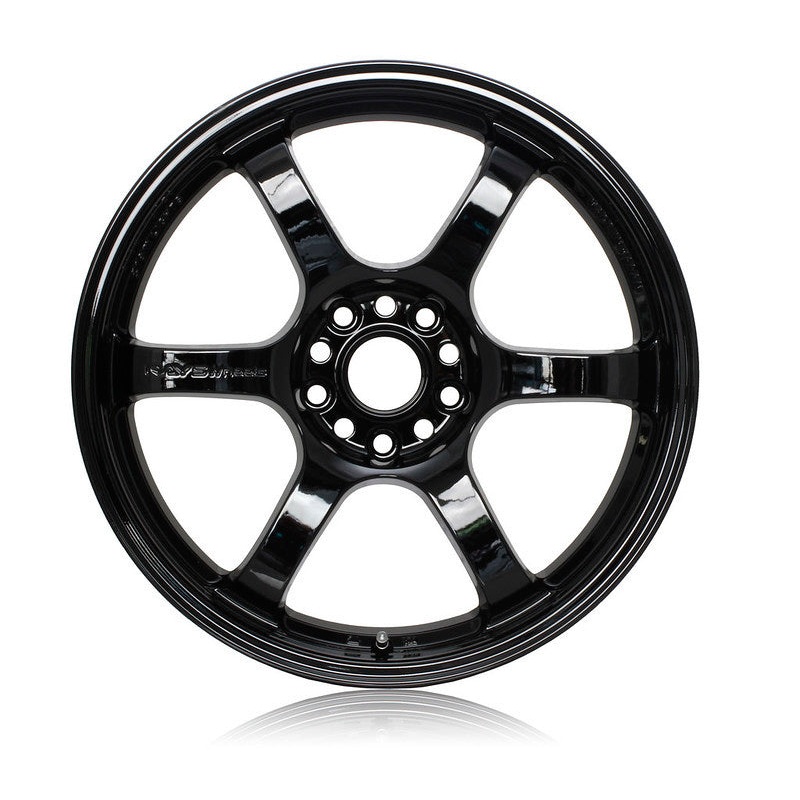 Gram Lights 57DR 17x9.0 +38 5-114.3 Glossy Black Wheel