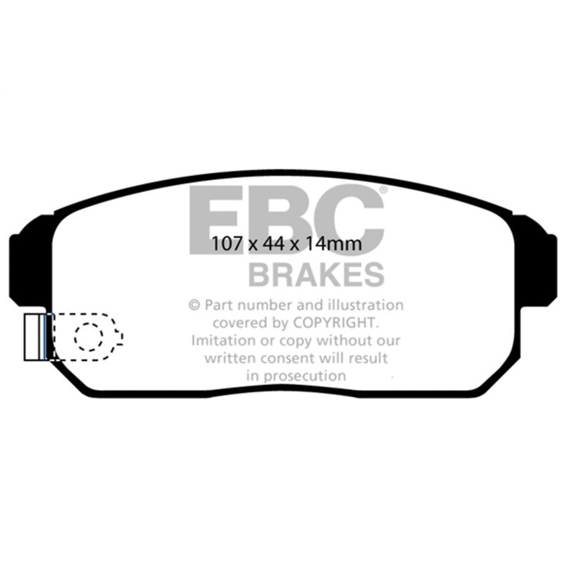 EBC 03-12 Mazda RX8 1.3 Rotary (Standard Suspension) Bluestuff Rear Brake Pads