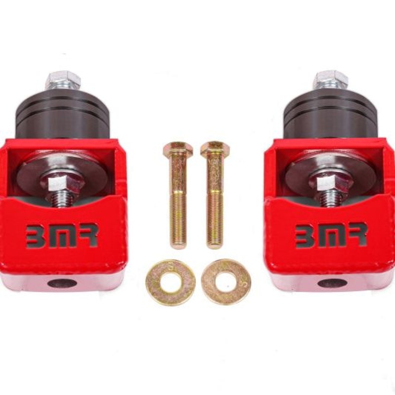 BMR Chevy SS and Pontiac G8 Motor Mount Kit (Solid Bushings) Red
