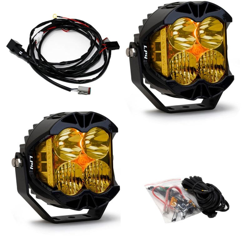 Baja Designs LP4 Pro Driving/Combo LED - Amber (Pair)