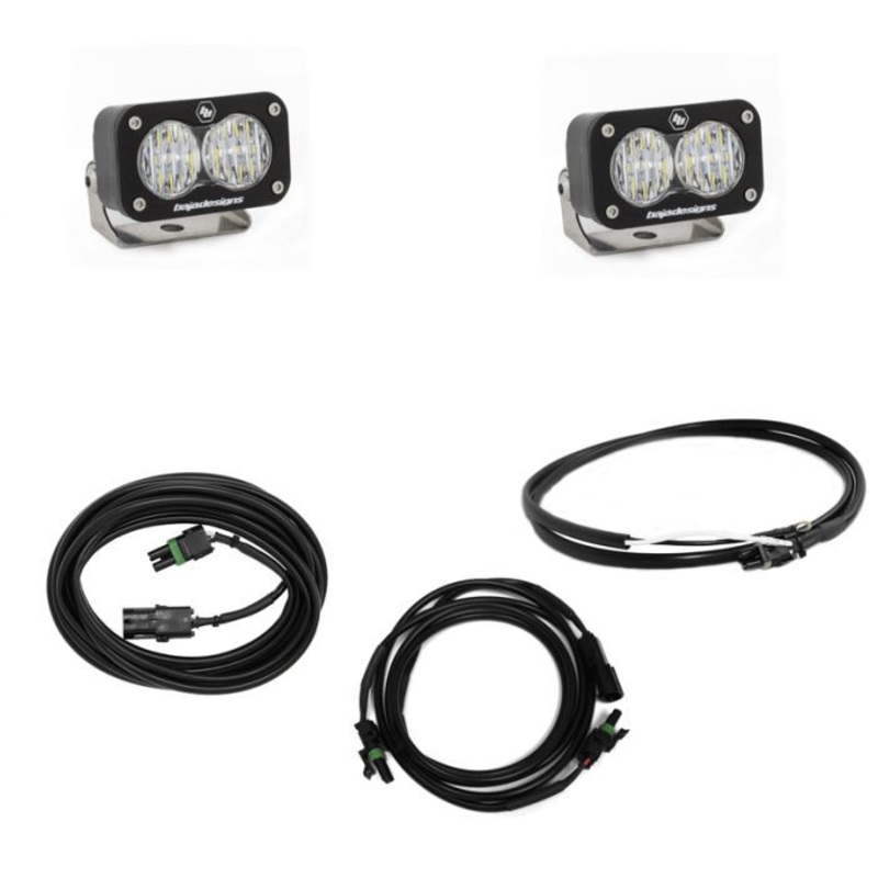 Baja Designs Jeep JL LED Light Kit Reverse Kit w/ Upfitter Dual S2 Sport w/C