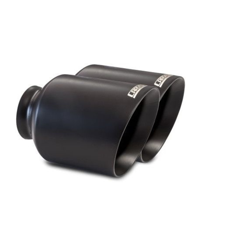 Carven 15-20 Dodge Charger V8 5.7L/6.2L/6.4L 5in. Exhaust Tip Replacement Set 304SS - Ceramic Black