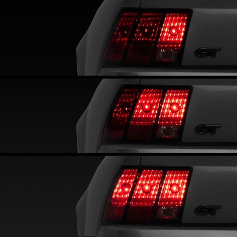 Raxiom 96-04 Ford Mustang Excluding 99-01 Cobra Sequential Tail Light Kit (Plug-and-Play Harness)