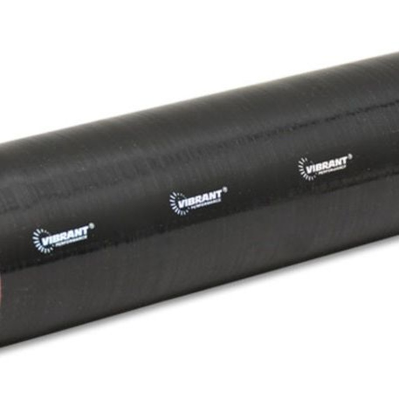 Vibrant 4 Ply Reinforced Silicone Straight Hose Coupling - 3in I.D. x 12in long (BLACK)
