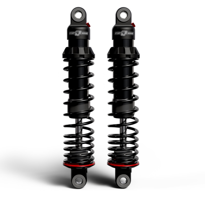 Progressive 06-09 Harley Dyna 494 Series Heavy Duty Shocks 14.0in Bushing - Black