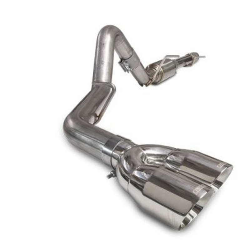Carven 10-18 GMC Sierra 1500 5.3L (DC Std/CCSB 5.7ft) Competitor Series CB w/Dual 4in Tip - Polished