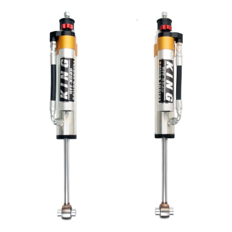 King Shocks 90-12 Mercedes-Benz G-Class Rear 2.5 Dia Piggy Hose Reservoir w/Adjuster (Pair)