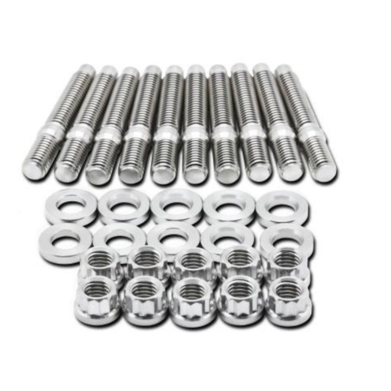 BLOX Racing SUS303 Stainless Steel Intake Manifold Stud Kit M8 x 1.25mm 55mm in Length - 10-piece