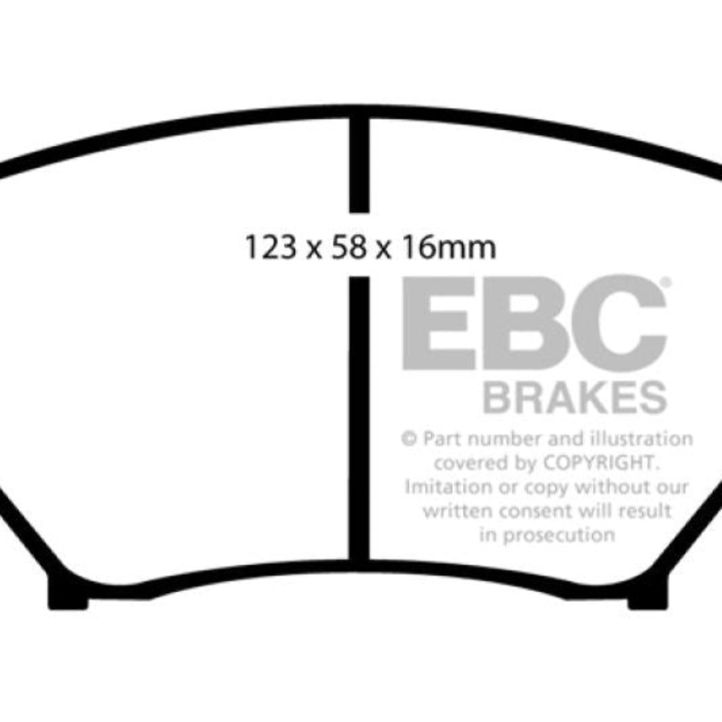 EBC 01-03 Mazda Miata MX5 1.8 (Sports Suspension) Greenstuff Front Brake Pads