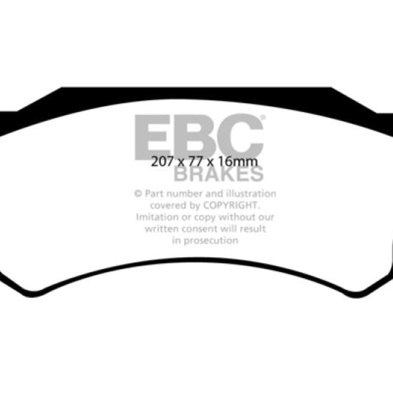 EBC 05-06 Dodge Ram SRT-10 8.3 Yellowstuff Front Brake Pads