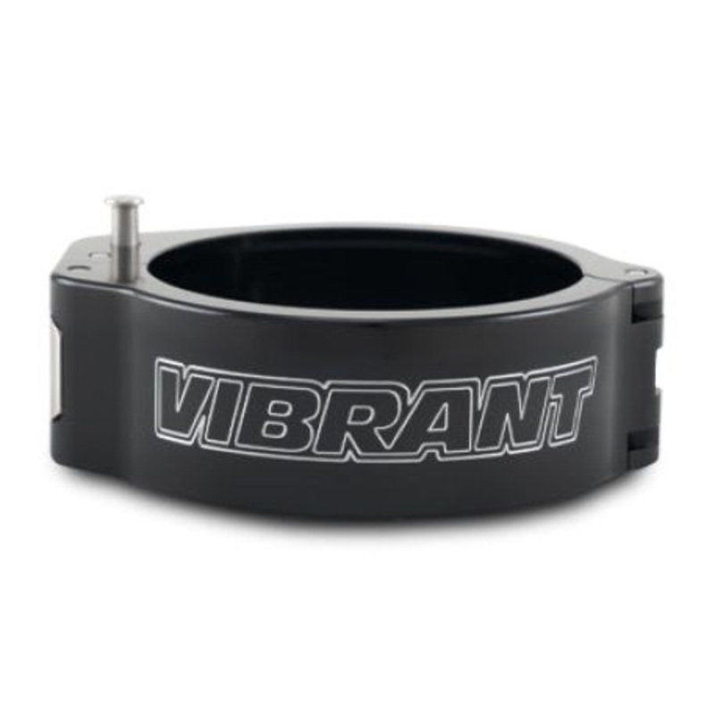 Vibrant 2.5in O.D. Aluminized HD 2.0 Clamp - Anodized Black (Clamp Only)