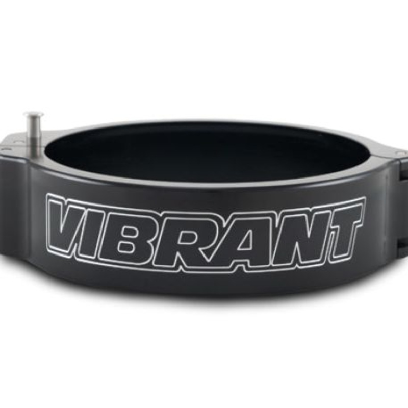 Vibrant 3.50in O.D. Aluminized HD 2.0 Clamp - Anodized Black (Clamp Only)