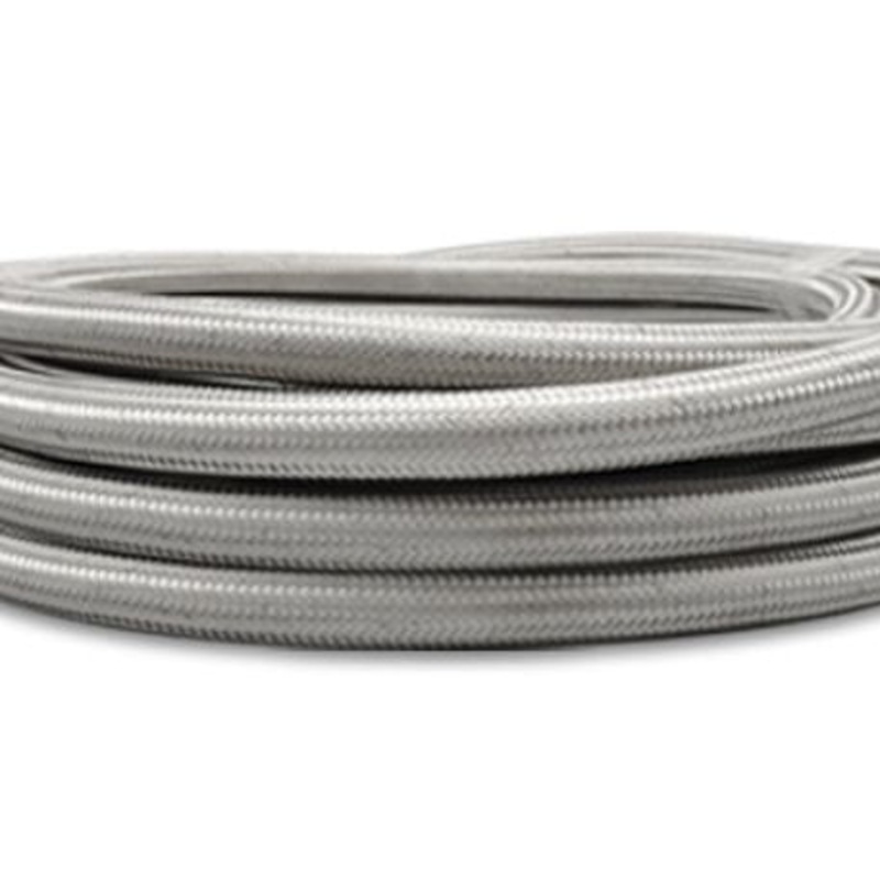 Vibrant SS Braided Flex Hose with PTFE Liner -4 AN (20 foot roll)