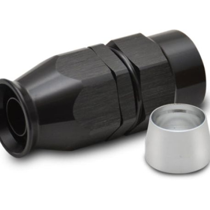 Vibrant Straight High Flow Hose End Fitting for PTFE Lined Flex Hose -16AN