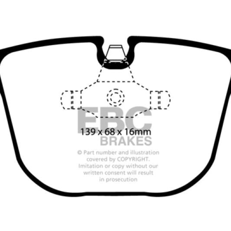 EBC 08-10 BMW M3 4.0 (E90) Bluestuff Rear Brake Pads