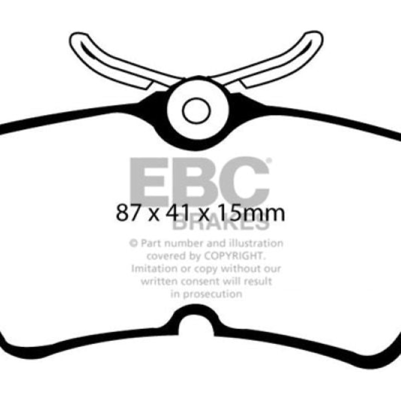 EBC 13-19 Ford Fiesta ST 1.6T Bluestuff Rear Brake Pads