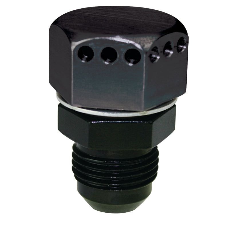 Moroso Positive Seal Vented Fitting -10An Male - Aluminum - Single