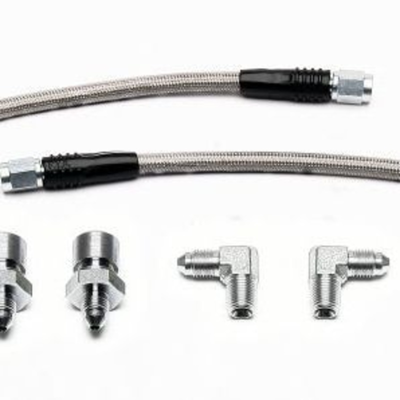 Wilwood GM 1500/2500 Rear (w/13in Rotor) 10in OAL Flexline Brake Hose w/Fittings