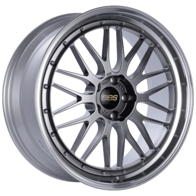 BBS LM 19x9.5 5x120 ET22 Diamond Black Center / Diamond Cut Lip Wheel PFS/Clip Required
