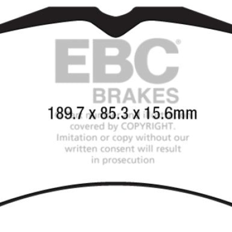 EBC 2015+ Ford Mustang (6Th Gen) 2.3L Turbo (GT Package) Bluestuff Front Brake Pads