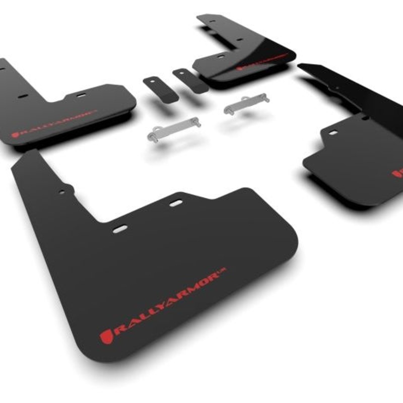 Rally Armor 22-25 Subaru WRX Black UR Mud Flap w/Red Logo