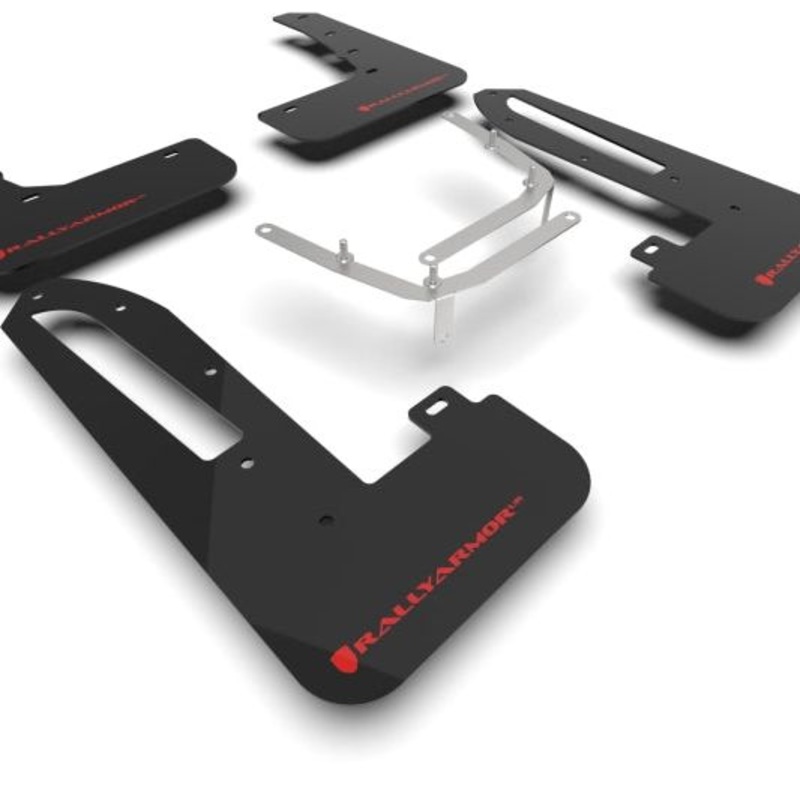 Rally Armor 23-25 Honda Civic Type R Black Mud Flap Red Logo