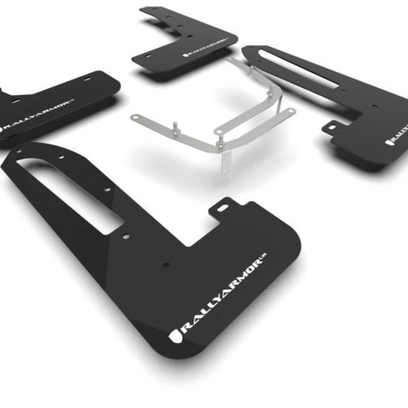 Rally Armor 23-25 Honda Civic Type R Black Mud Flap White Logo