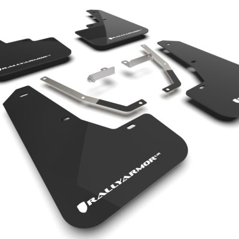Rally Armor 24-25 Subaru Crosstrek Black UR Mud Flap White Logo