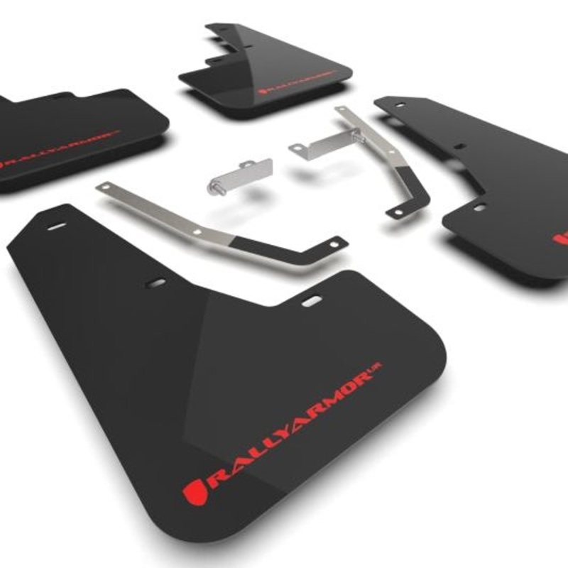 Rally Armor 24-25 Subaru Crosstrek Black UR Mud Flap Red Logo
