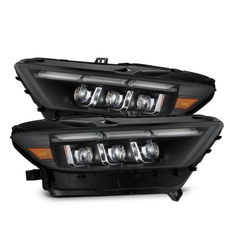 AlphaRex 15-17 Ford Mustang NOVA LED Proj Headlights Black w/Activ Light/Seq Signal/Switch DRL