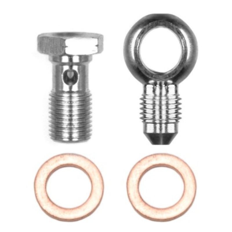 Wilwood Banjo Fitting Kit -3 male to 10mm-1.00 Banjo Bolt & Crush Washers (1 qty)