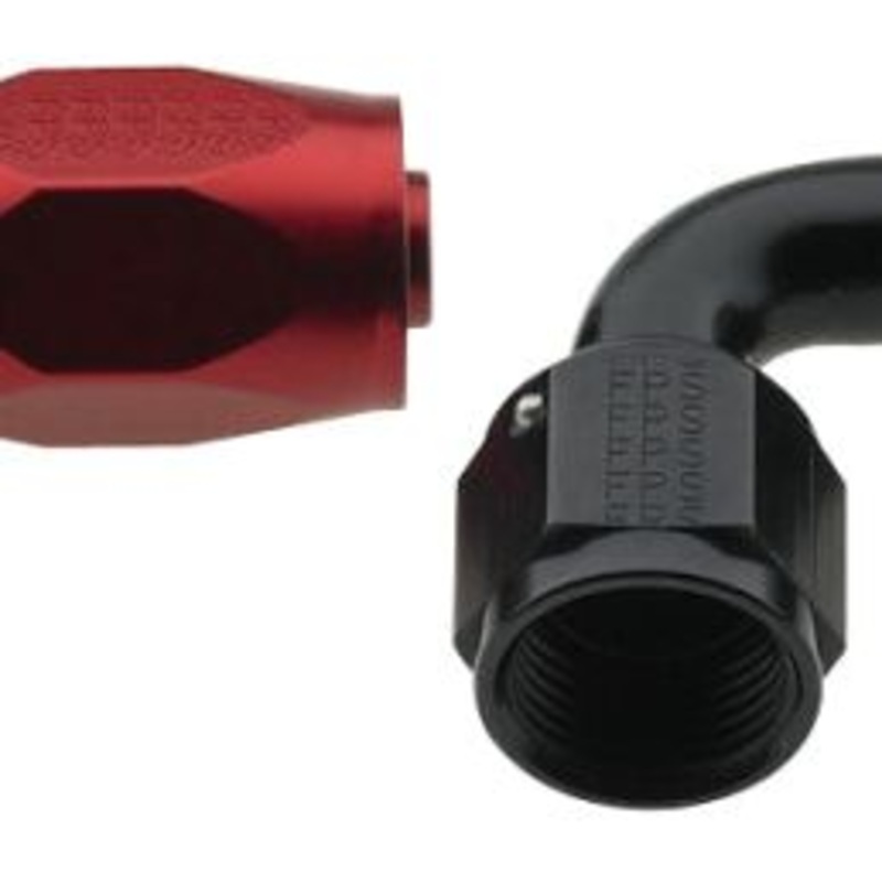Fragola -4AN x 90 Degree Pro-Flow Hose End - Black