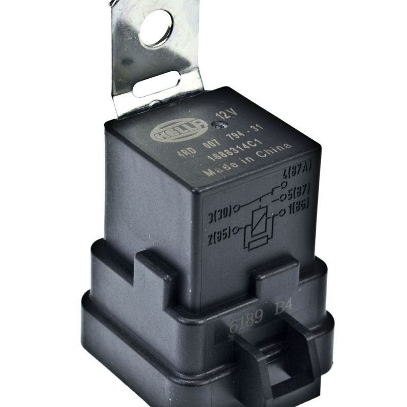 Hella 12V 20/40 Amp SPDT RES Relay with Weatherproof Bracket - Single