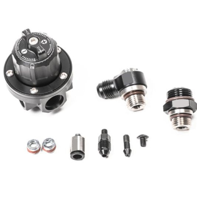 Radium Engineering 8AN ORB Direct Mount Regulator-Rotating Assembly (DMR-RA) - Black