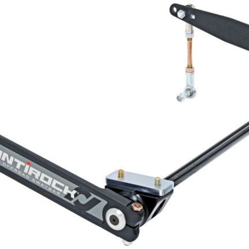 RockJock XJ Antirock Sway Bar Kit Front Bolt-On Aluminum Mounts 17in Forged Arms